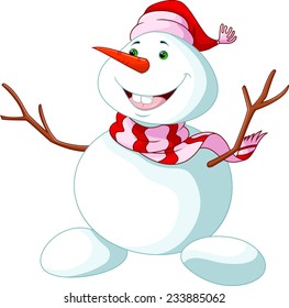 Christmas Snowman cartoon