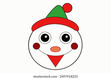 Weihnachten Schneemann Kopf Vektor: Cartoon-, Clipart- und Line-Art-Designs für Print und digitale Nutzung.





