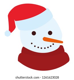 Christmas snowman icon