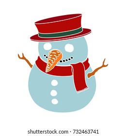 christmas snowman icon