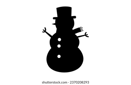 Christmas snowman icon vector image