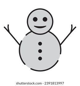 Weihnachtsschneesymbol Vektorgrafik-Logo
