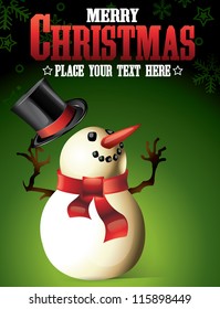 christmas snowman illustration