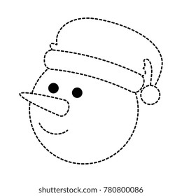 christmas snowman kawaii character