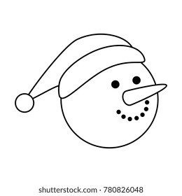 christmas snowman kawaii character