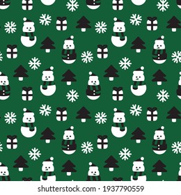 Christmas Snowman seamless pattern design for website graphics, fashion textile