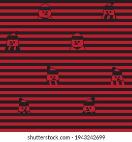 Diseño de patrón impecable de Snowman de Navidad para gráficos de sitios web, textil de moda