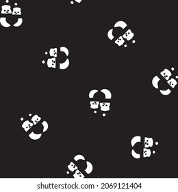 Christmas Snowman seamless pattern design for website graphics, fashion textile