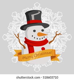 Christmas  snowman symbol  