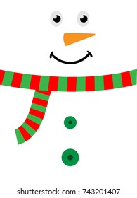 christmas snowman vector