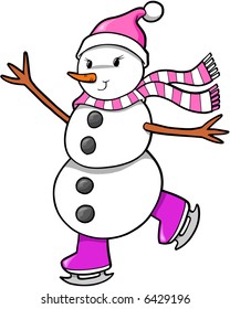Ilustración del vector Snowman de Navidad