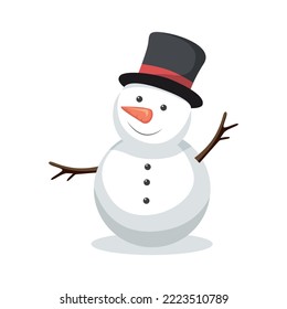 Weihnachtsschneemann-Vektorgrafik, die für Ihre Designbedürfnisse geeignet ist: Logos, Illustrationen, Animationen, T-Shirt-Designs