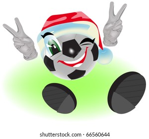 Christmas soccer ball
