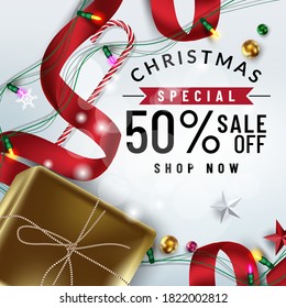 Christmas social media pomote,promotion post templates.post square frame for social media