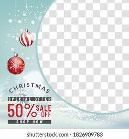 Christmas social media promote,promotion post templates.post square frame for social media