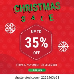 Christmas social media promote,promotion post templates,post square frame for social media. Eps10 Vector Illustration