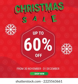 Christmas social media promote,promotion post templates,post square frame for social media. Eps10 Vector Illustration