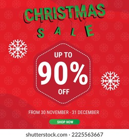 Christmas social media promote,promotion post templates,post square frame for social media. Eps10 Vector Illustration