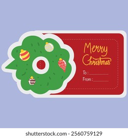 christmas sock card theme. layout design