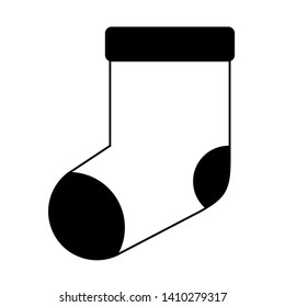 Christmas sock cartoon isolated cartoon vector illustration graphic design