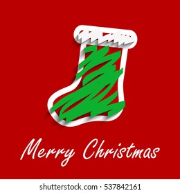 Christmas sock coloring style