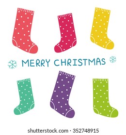 christmas sock colors set