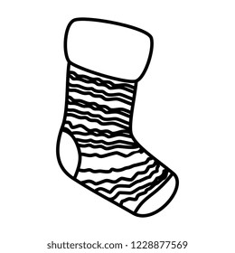 christmas sock decorative icon
