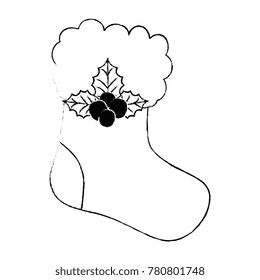 christmas sock decorative icon