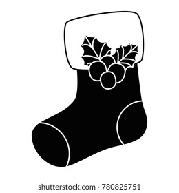christmas sock decorative icon