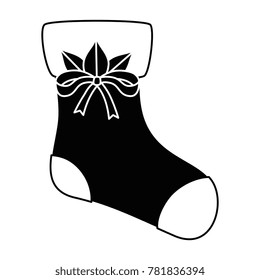 christmas sock decorative icon