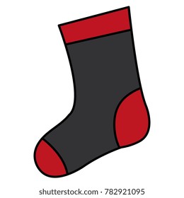 christmas sock decorative icon