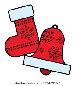 Christmas sock design