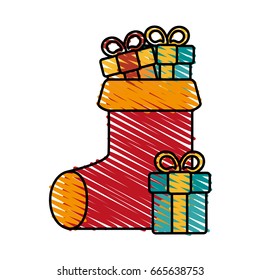 Christmas sock design