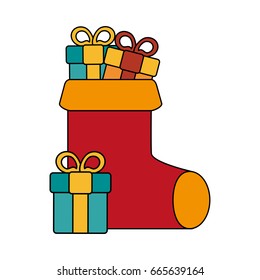 Christmas sock design