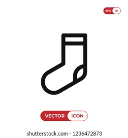 Christmas sock icon