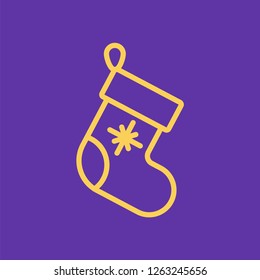 Christmas sock icon