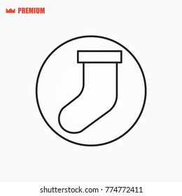 christmas sock icon