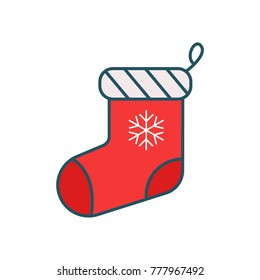 Christmas sock icon