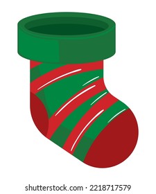 christmas sock icon isolated style