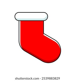 Christmas sock icon. Outline icons. Holiday symbol