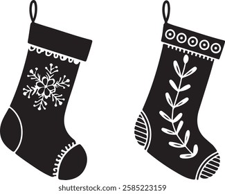 Christmas sock icon. Simple illustration of christmas sock vector icon for web