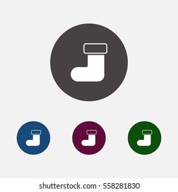 christmas sock icon vector, can be used for web and mobile design.