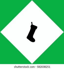 Christmas Sock  icon Vector design.