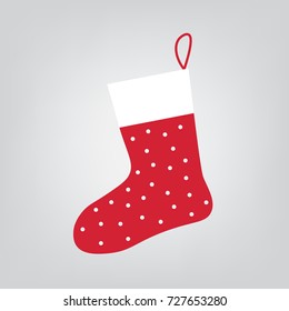 christmas sock icon- vector illustration