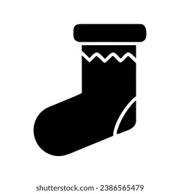 Weihnachtssockenvektorgrafik einzeln
