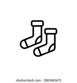 Christmas Sock icon in vector. Logotype