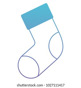 christmas sock isolated icon
