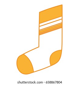 christmas sock isolated icon