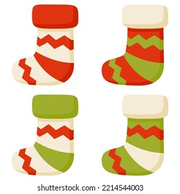Christmas Sock isolated on white background