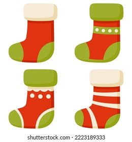 Christmas Sock isolated on white background